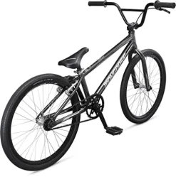 Mongoose Title Pro XXL BMX Race Bike 24-inch Wheels Lightweight Aluminum Frame Charcoal Black Pro XXL