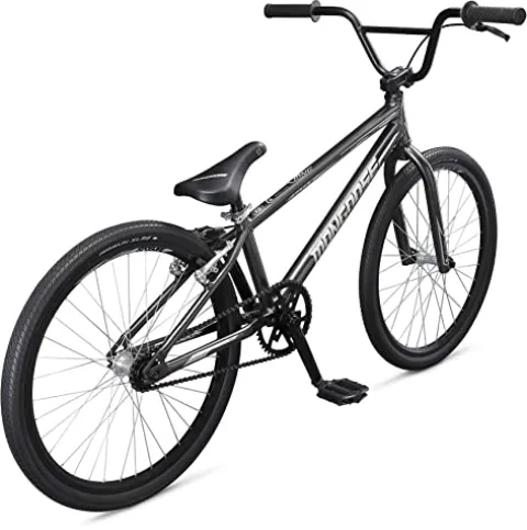 Mongoose Title Pro XXL BMX Race Bike 24-inch Wheels Lightweight Aluminum Frame Charcoal Black Pro XXL