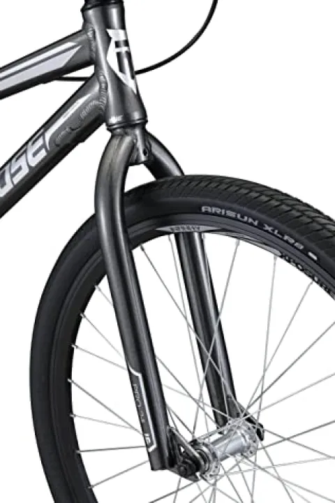 Mongoose Title Pro XXL BMX Race Bike 24-inch Wheels Lightweight Aluminum Frame Charcoal Black Pro XXL