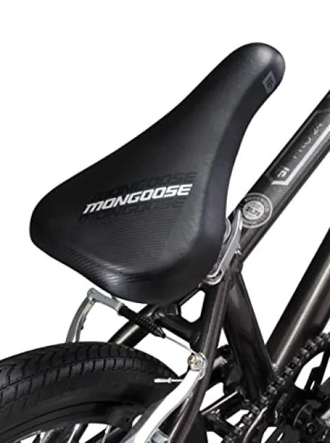 Mongoose Title Pro XXL BMX Race Bike 24-inch Wheels Lightweight Aluminum Frame Charcoal Black Pro XXL