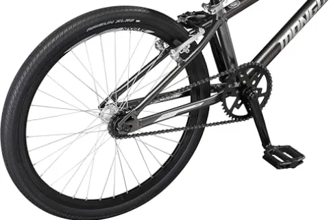 Mongoose Title Pro XXL BMX Race Bike 24-inch Wheels Lightweight Aluminum Frame Charcoal Black Pro XXL