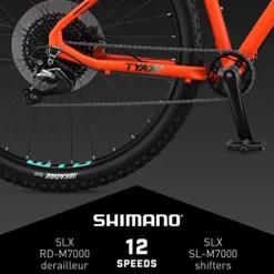 Mongoose Tyax Comp Adult Mountain Bike 29-Inch Wheels Medium Orange