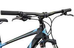 Mongoose Tyax Expert Mountain Bike 29-Inch Wheels Tectonic T2 Aluminum Frame Hydraulic Disc Brakes Mens Large Black/Blue