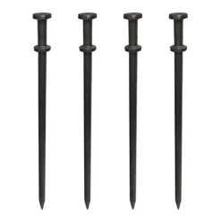 Moose Supply Double Head Heavy Duty Steel Tent Stakes 40 Inch 50-Pack