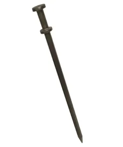 Moose Supply Double Head Heavy Duty Steel Tent Stakes 3/4 x 36 Inch 100-Pack