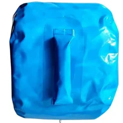 Moose Supply Inflatable Bounce House Anchoring Trio – 5 Gallon Waterbags & Steel Hook Stakes Blue, Steel
