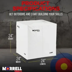 Morrell 24″ Heavy Duty Commercial Indoor Archery Target Cube White – 3 Pack