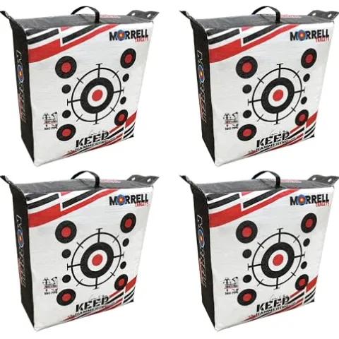 Morrell Keep Hammering Crossbow Archery Bag Target 54 lb 4 Pack White