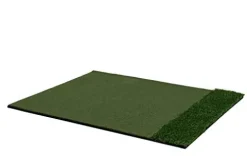 Motivo Golf StrikeDown Dual-Turf Tour Golf Hitting Mat Green