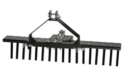 MotoAlliance Impact Implements CAT-0 3 Piece Agricultural Kit – Landscape Rake, Box Scraper, Disc Plow Black
