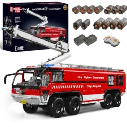 Mould King Airport Rescue Vehicle Building Set 6653 Pieces with Motor/APP Remote Control