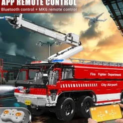 Mould King Airport Rescue Vehicle Building Set 6653 Pieces with Motor/APP Remote Control