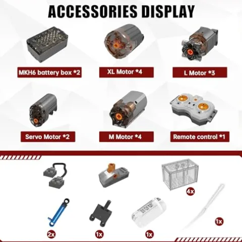 Mould King Airport Rescue Vehicle Building Set 6653 Pieces with Motor/APP Remote Control
