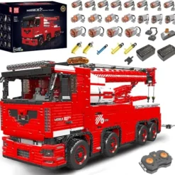 Mould King Tow Truck Technic Building Kit Red