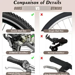 NAIZEA Adult Tricycle 7 Speed Three Wheel Cruiser Bike 20/24/26 inch with Large Basket Apple Green