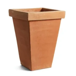 NAPA Home & Garden Impruneta Tapered Square Planter 18″ Natural Terracotta