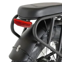 Narrak Fat Tire Folding Electric Bike 48V 624Wh Lithium Removable Battery Peak 1100W Brushless Motor Max Speed 28Mph M5 Large LCD Display Suspension Step-Over Frame for Adults Black/Orange