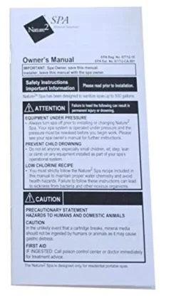 Nature2 Spa/Hot Tub Mineral Sanitizer Cartridge Sticks Multicolor