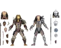NECA Predator 7” Scale Action Figures Ultimate Bad Blood vs Enforcer 2-Pack Multi-colored