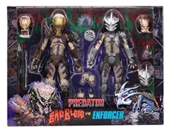 NECA Predator 7” Scale Action Figures Ultimate Bad Blood vs Enforcer 2-Pack Multi-colored