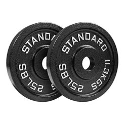 NEXO Fitness Steel Olympic Plates 175lb Set Black