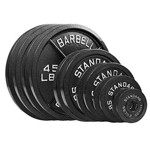 NEXO Fitness Steel Olympic Plates 265lb Set Black