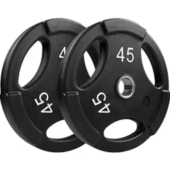 NEXO Fitness Urethane Grip 245lb Plate Set Black