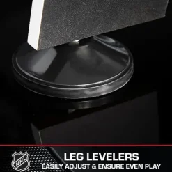 NHL 60″ Air Hockey Table with Electronic Overhead Scoreboard Black/White