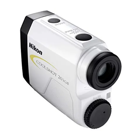 Nikon Coolshot 20i GII Golf Laser Slope Rangefinder White with Yellow Trim
