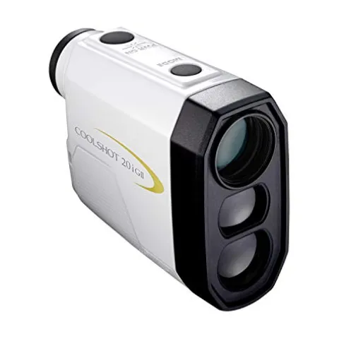 Nikon Coolshot 20i GII Golf Laser Slope Rangefinder White with Yellow Trim
