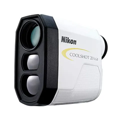 Nikon Coolshot 20i GII Golf Laser Slope Rangefinder White with Yellow Trim