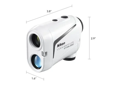 Nikon COOLSHOT LITE STABILIZED Golf Rangefinder White Black