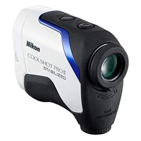 Nikon COOLSHOT PROII STABILIZED Golf Rangefinder White Blue Black
