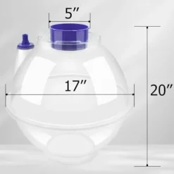 nLn Hope Balloon Stuffer Machine Kit with Flower Tube Set Purple Transparent