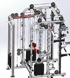 NNI FITNESS NNI2022 Fitness Smith Machine 3 Stack Black