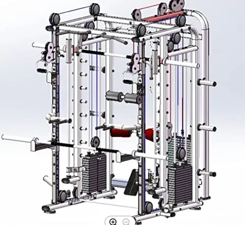 NNI FITNESS NNI2022 Fitness Smith Machine 3 Stack Black