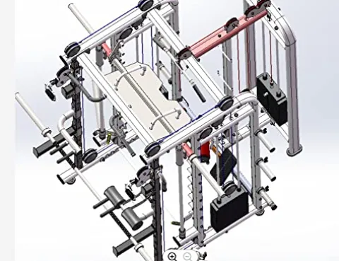 NNI FITNESS NNI2022 Fitness Smith Machine 3 Stack Black