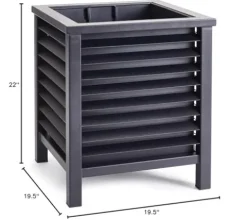 None Black Iron Planter Black