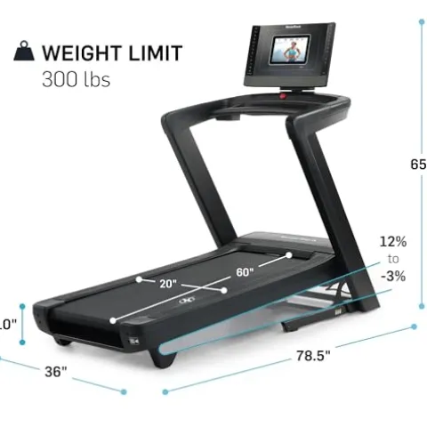 NordicTrack Commercial Series 1250 Incline Treadmill Black