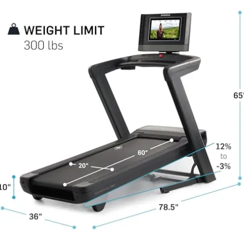 NordicTrack Commercial Series 1750 iFIT-Enabled Treadmill Black
