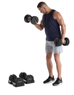 NordicTrack Select-a-Weight Dumbbell Pair Black