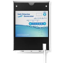 Northlight Swimming Pool Salt Water Generator System, 13 Titanium Plates White