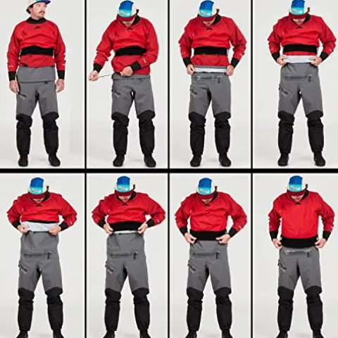 NRS Men’s Recoil Gore-TEX Pro Dry Bibs Gray