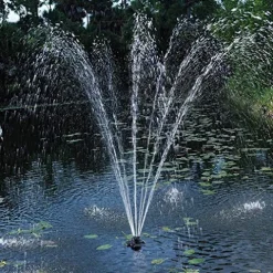 OASE Floating Fountain with Lights 1/4 Hp Black