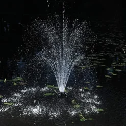 OASE Floating Fountain with Lights 1/4 Hp Black