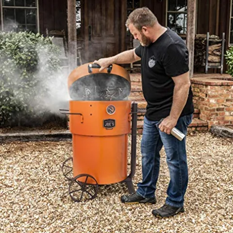 Oklahoma Joe’s Bronco Pro Drum Smoker Orange