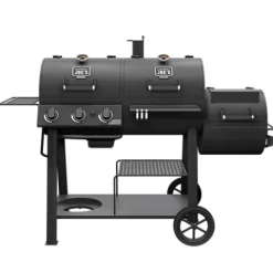 Oklahoma Joe’s Canyon Charcoal and Propane Gas Combination Smoker and Grill Black