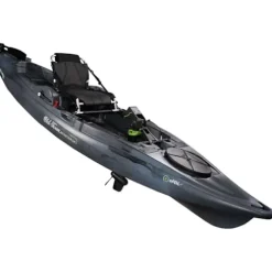 Old Town Sportsman BigWater ePDL+ 132 Power Assist Pedal Fishing Kayak Steel Camo