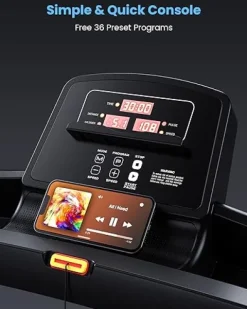 OMA Foldable Treadmill Black