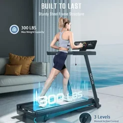 OMA Folding Treadmill Black